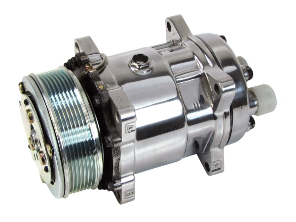 Old Air Products Compressor | Sanden 508 Style | 134a | Rear Exit Fittings | Serpentine 21-4514KP Old Air Products Compressor | Sanden 508 Style | 134a | Rear Exit Fittings | Serpentine 21-4514KP