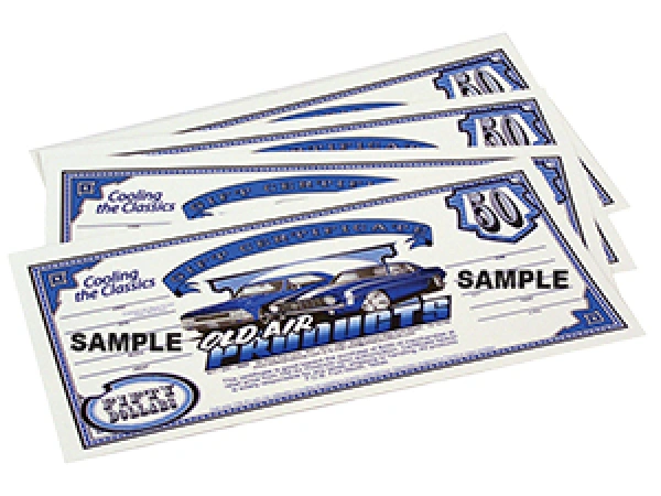 Old Air Products Gift Certificate GC-50