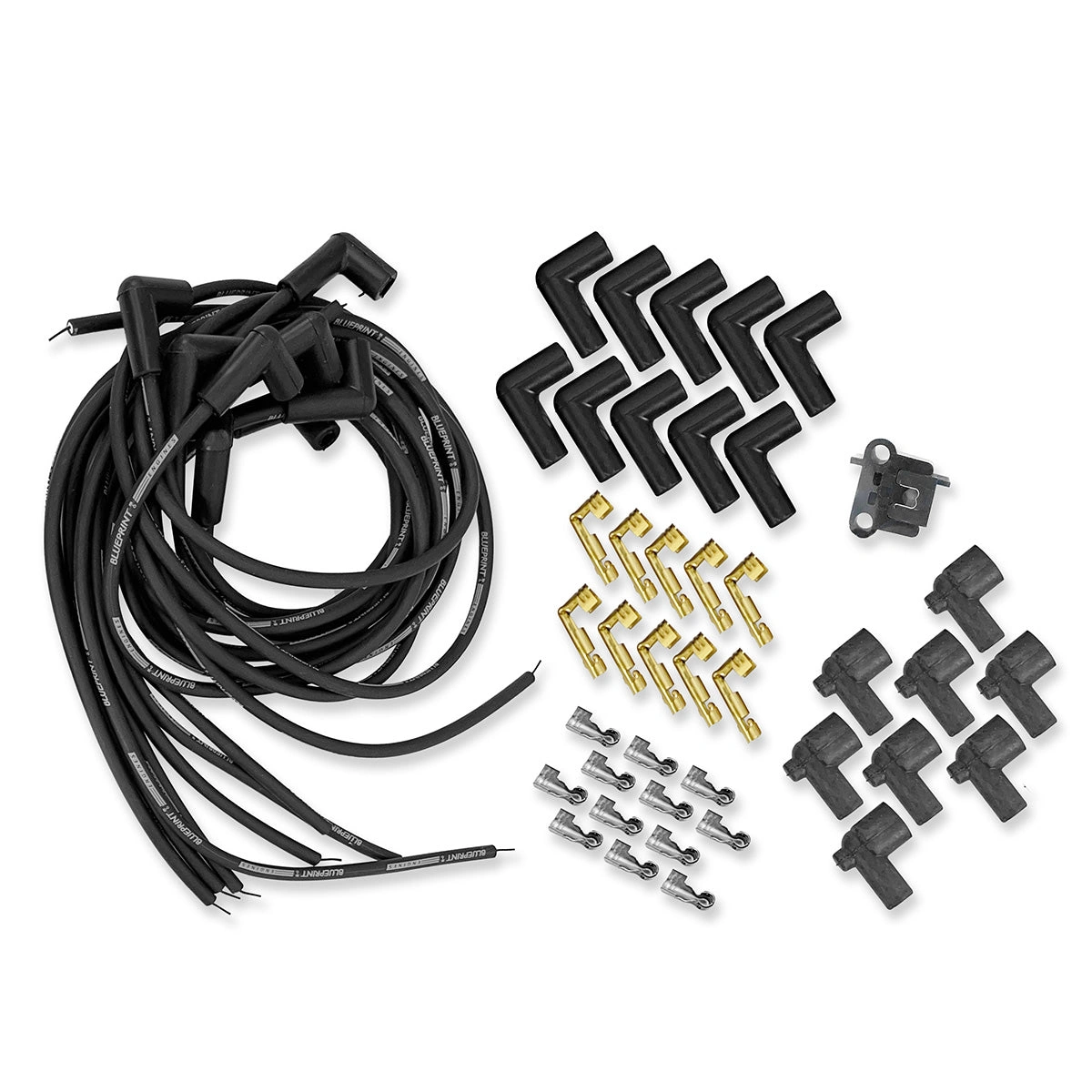 8mm SPARK PLUG WIRE SET - 90 DEGREE BOOTS - SMALL BLOCK CHEVY