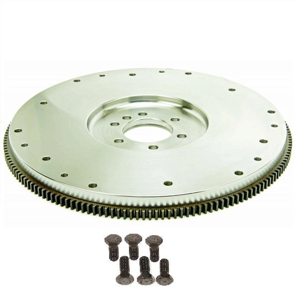 BluePrint Engines BPP460130 Chevy SB 2pc Rear Main Seal or BB INT Bal SFI Flywheel, Steel, 168T, 30 LBS