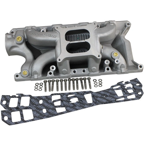 BluePrint Engines BPP302INT SBF 302 Intake Manifold Kit, Dual Plane, Alum, Natural, Sq Bore