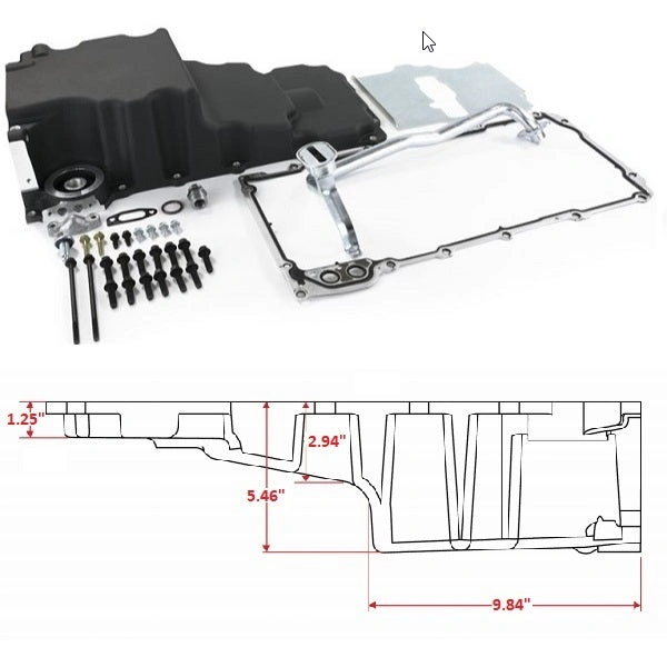 BluePrint Engines BPP81073BK ENG Oil Pan