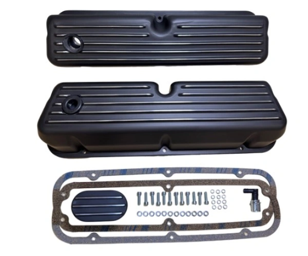BluePrint Engine Small Block Ford Valve Cover Kit - Black