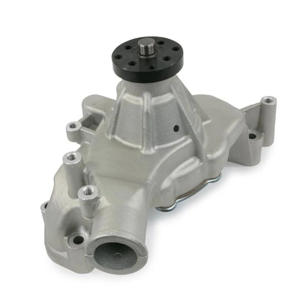ALUMINUM MECHANICAL WATER PUMP - CHEVY BB - LONG - STANDARD ROTATION - SATIN