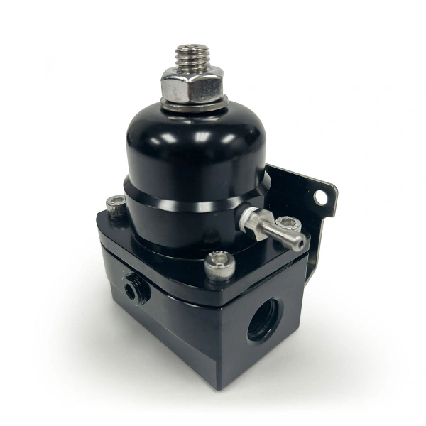 BluePrint Engines BPP13109BK EFI Billet Aluminum Fuel Pressure Bypass Regulator, -6AN ORB, 40-75 PSI, Black
